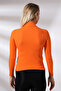 Half Turtleneck Long Sleeve Camisole Blouse 20535 Orange - 4