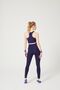 Navy Blue High Waist Double Pocket Recovery Sports Leggings - 5