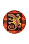Iguana Animal Frame Geometric Patterned Woven Base and Decorative Washable Carpet Miravip8544 - 4