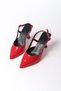 Women's Heeled Shoes Open-Back Buckled New Season Heel 8cm - 3