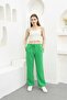 WOMEN'S LACE-UP Linen TROUSERS