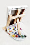 Cheerful Mermaid Children's Painter Set - 20X 30 cm Pre-Designed Canvas, 2 Brushes, Palette, Paints & Easel - 3