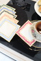 6-Piece Square-Shaped Avant-Garde Patterned Multi-Colored Coffee Side Presentation Napkins - 9