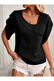 Women's Short Sleeve Collar and Sleeve Detail Jesica Blouse - 3