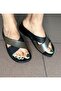 Women's Platinum Color Cross-Band Orthopedic Sole Slippers Belize 16 - 2