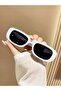 Unisex Women's and Men's UV400 Protected Square Rectangular White Black New Season Sunglasses