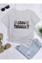Oversized GROW THROUGH IT Printed T-SHIRT Printed