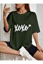 Oversized Xoxo Printed T-SHIRT Printed