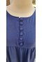 Ayrobin Fabric Dark Blue Summer Dress That Doesn't Show Inside - Hijab with Tile Tile Robe - 2