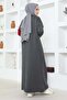 ANTHRACITE Stripe Detailed Sports Dress - 5