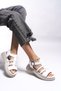 Kunzirn Women's Sandals 0012203 White Skin - 2