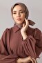 Si̇lk Home Plain Twill Scarf 11343-53 Mink - 2
