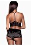 Satin Lace Bralet Shorts Set - 2