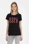 Women's Black T-Shirt - Crew Neck - 5