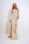 Beige Adjustable Strap Out Cut Cutout Slit Homecoming Dress Alc-X12269 - 5