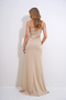 Beige Adjustable Strap Out Cut Cutout Slit Homecoming Dress Alc-X12269 - 8