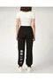 LUNAVISTA Women's Black Jogger Pants Sweatpants with Elastic Sweatpants, Printed in Tokyo, Japan