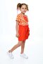 Spring Flowers Patterned Girl's Suit - 5
