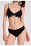 Pack of 5 Black Cotton Mini Size Women's Ribbed Slips Eva Rib Mini - 2