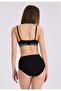 5-Pack Black Cotton Elastane Blend High Waist Women's Slip Olivia Maxi - 4