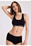 2-Piece Black Cotton Elastane Blend Women's Bustier Lily - 3