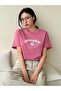 Women's Pink Independent Printed Oversized T-Shirt - 6