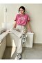 Women's Pink Independent Printed Oversized T-Shirt - 2