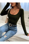 Women's Long Sleeve Boat Neck Bodysuit - 3