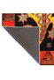 Iguana Animal Frame Geometric Patterned Woven Base and Decorative Washable Carpet Miravip8544 - 5