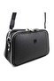 Women's Black 5 Compartment Shoulder and Crossbody Bag - 2