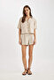 Women's Beige Shirt - V2523Az/Bg614 - 3