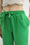 WOMEN'S LACE-UP Linen TROUSERS - 7
