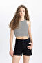 Women's Black Shorts - A1959Ax/Nm40 - 3