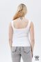 Women's New Season Full Flexible Comfort Model Square Collar Knitted Knitwear Ribbed Look Thick Strap Tank Top - 8