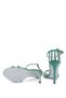 Women's Vegan Green Heeled Sandals - 6