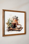 Wooden Framed, Watercolor Effect Coffee Presentation, Hot Coffee, Turkish Coffee - 2