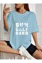 Oversized sun salt sand Printed t-shirt