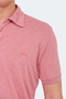 Katsuro Men's Polo Neck Pomegranate T-Shirt - 5