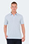 Katsuro Men's Polo Neck Blue T-Shirt