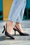Ultra Stylish Satin Pointed Toe Open Heel Daily Comfortable Women's Heeled Shoes - 7