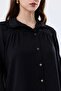 Women's Lace Detailed Oversize Linen Shirt Tunic - 3