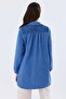 Women's Lace Detailed Oversize Linen Shirt Tunic - 6