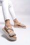 Jessinalyn Women's Sandals 0012104 Beige - 4