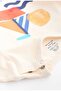 100% Cotton Cream Boat Print Short Sleeve Tshirt Denim Shorts Bottom Top Set - 8
