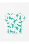 LCW Crew Neck Short Sleeve Printed Baby Boy T-Shirt and Shorts 2 Pieces Set - 2