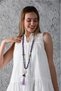 Women's Wooden Tip Tassel Detailed Bohemian Necklace - 3