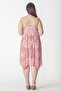 Women's Large Size Pomegranate Rope Strap Asymmetrical Dress 65n35435 - 2