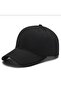Black Super Quality Cotton Unisex Baseball Cap - 2