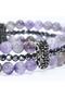 İlgın Natural Stone Amethyst Hematite Natural Stone Women's Special Design Bracelet