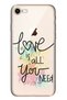 iPhone 7 8 Se 2020 Pure Modern Patterned Silicone Case Love Is All